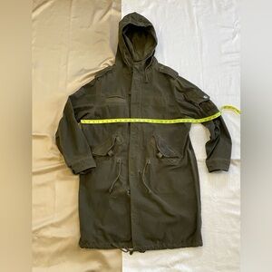 GAP Reissue Jacket Fishtail Parka Military Khaki Green Oversized Medium